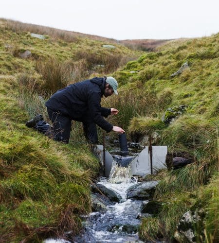 V-notch weirs in Wasdale installed by Cumbria Connect's science team.